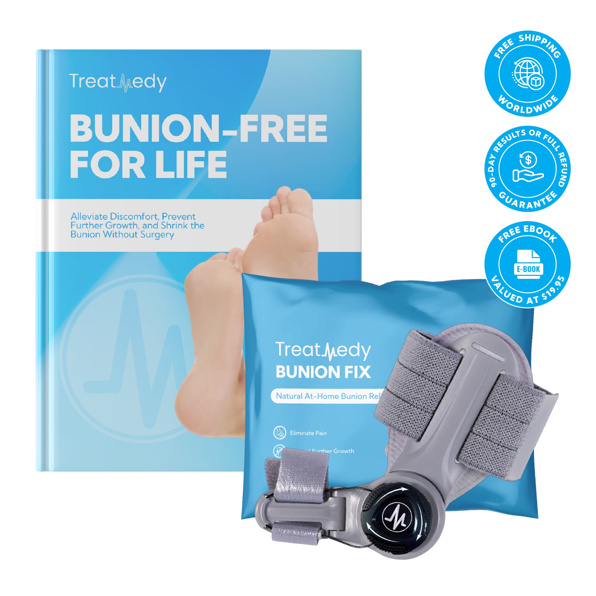 Treatmedy Bunion Fix special offer with Bunion-Free For Life eBook